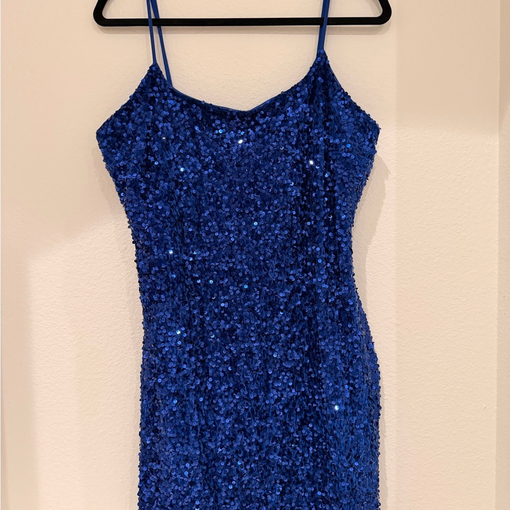 BP Vibrant Blue Sequin Dress